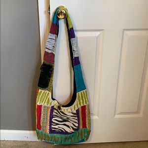 Multi color crossbody bag